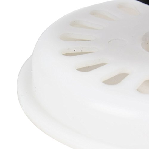 uxcell Plastic Removable Basin Sink Strainer Basket 73mm Dia Drain White