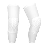 O-Best 2 Packs (1 Pair) Protective Compression Wear Breathable Honeycomb Knee Pads Crashproof Antislip Basketball Leg Knee Sleeve Protector Gear