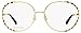 Gucci Oval Eyeglasses GG0596OA 003 Gold/Black 58mm 0596