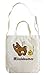San-X Rilakkuma Cotton Canvas Tote - Features 2 Handles and Adjustable Strap for Use as Hand or Shoulder Bag - Authentic Japanese Design - Durable Quality