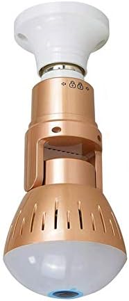 Guinite Light Bulb Camera, 360 Degree Light WiFi 1080P HD White Light Infrared Remote Security Camera for Home Indoor/Outdoor