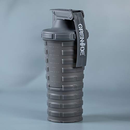 Grenade Shaker Bottle Protein Blender Powder Storage Capsule Storage 20oz Bottle BPA Free