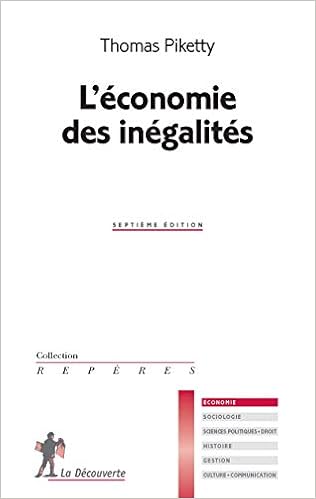 L'économie des inégalités L'économie des inégalités