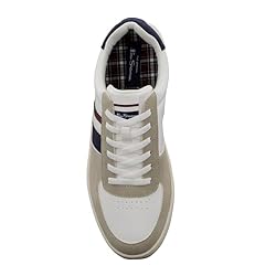 Ben Sherman Men's Hyde Sneaker, White/British
