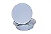 Takeout to-Go Round Restaurant Disposable Aluminum Foil Pan Sets with Flat Board Lids, 25 Count, 7 1/8