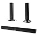 Soundbar TV Sound Bar Wired & Wireless Sound Speaker, Detachable Soundbar Home Theater Dual Connection Methods for TV PC Smartphones Music and Moviethumb 1
