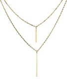 Simple Sequin Alloy Tassels Double Long Necklace