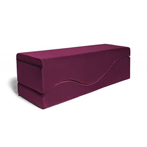 Liberator Equus Wave Convertible Lounge and Bedside Bench, Merlot