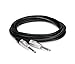 Hosa HSS-005 Pro Balanced Interconnect, REAN 1/4 Inches TRS to Same, 5 Feet