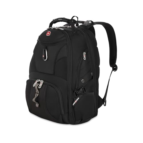 SWISSGEAR 1900 ScanSmart Laptop Backpack, Fits Most 17-Inch Laptops, TSA-Friendly Lay-Flat Design,