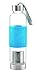 GROSCHE Marino 550ml/18.6oz Water and Tea Travel Infuser, Glass and Stainless Steel Sport Water Bottle with Infuser; Tea Tumbler, Cold Brew Coffee Maker, and Water Bottle (Blue)