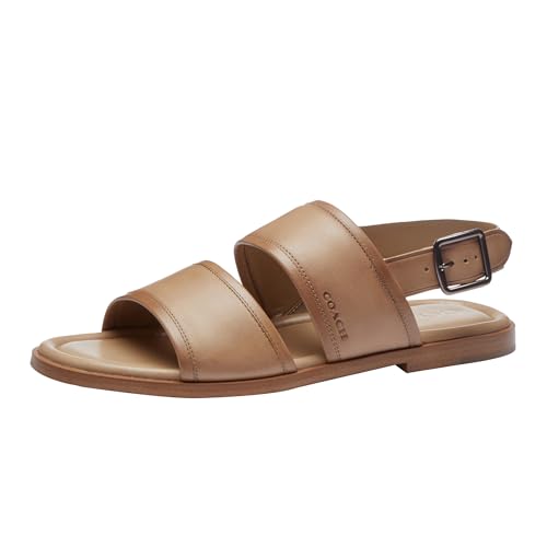 COACH Men's Julian Two Strap Sandal, CS034 TAU 8 D