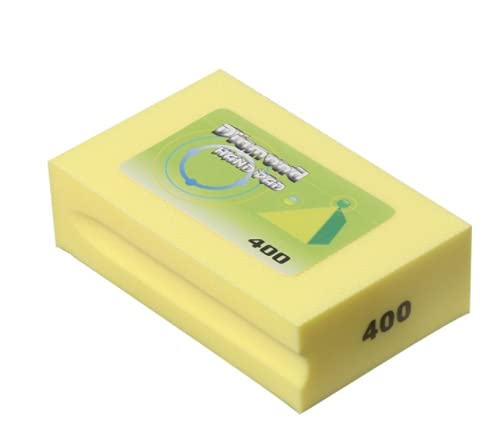 400 Grit Diamond Hand Pad,Hand-Held Sanding Block for Grinding,polishing,Sharp Edges,1 Pcs