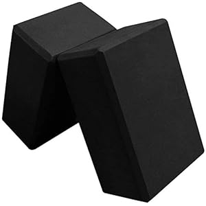 Yoga Blocks-2PC Blocks Set-High Density EVA Foam Blocks to Support and Deepen Poses,Improve Strength and Balance and Flexibility-Lightweight, Perfect for Home or Gym
