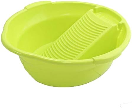 Seasons Shop Small Washboard Basin Plastic Washtub Hand Washing Clothes Baby Underwear and Small Delicate Articles