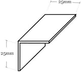 SmartHome White UPVC Flexible Angle Trim 25x25mm 5m for Out of Square Walls view 6