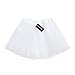 Anleolife 12'' Ballet Tutu Dress Cheap Birthday Tutu Skirt Ballet Dance Mini Skirts(white)