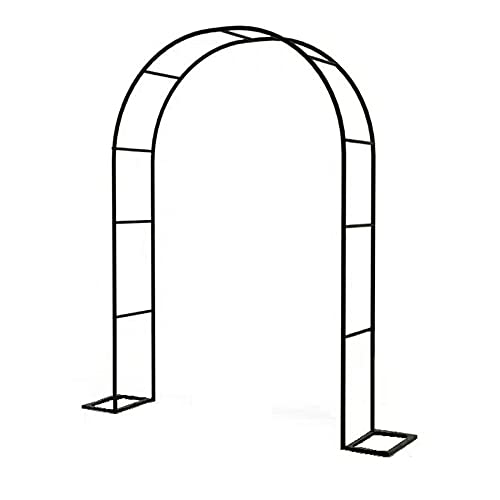 GEREP Selbstorganisation Rosenbogen Torbogen, Eisen Rankhilfe Rankgestell, Zum Klettern von Pflanzen und Rosen/Schwarz…