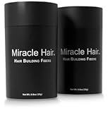 MIRACLE HAIR 225 Day Supply: Premium Hair Fibers For Thinning Hair - Thicker, Fuller Looking Hair In 60 Seconds! (BROWN)