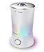 HUMERE Ultrasonic Cool Mist Humidifiers for Bedroom with Large Top Fill Tank, 7 Color Shifting Night Light, Whisper Quiet, Easy to Clean,with Filter l Humidifier for Baby l Essential Oil Diffuser