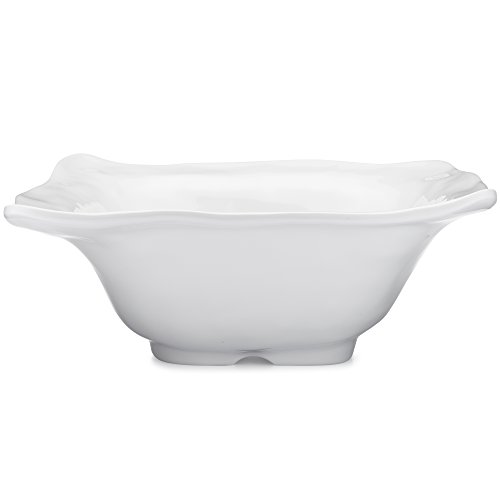 Q Squared NYC Square Ruffle Serving Bowl, 12-1/2-Inches
