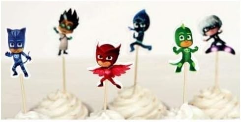 PJ Masks Cupcake Picks Set of 12