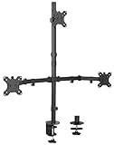 VIVO Triple LCD Monitor Desk Mount Stand Heavy Duty and Fully Adjustable | 3 Screens up to 30 inches (STAND-V003T)