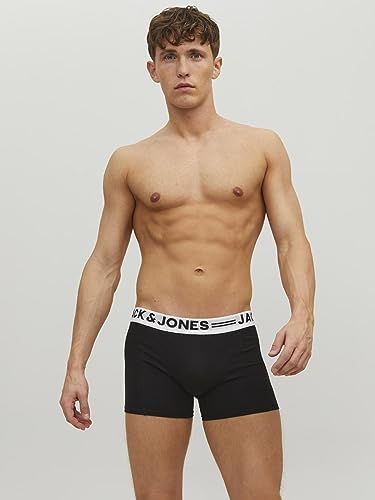 Herren Sense Trunks 3-pack Boxershorts, Schwarz, L EU