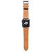 GLSOWS for Apple Watch Band 38mm 40mm Classic Elegant PU Leather iWatch Sport Series 4 Series 3 2 1 Strap Replacement for Women Men Metal Buckle 38/40MM (Small Monogram)