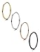 FIBO STEEL 9 Pcs 1MM Stainless Steel Knuckle Stacking Rings for Women Girls Thin Band Pinky Finger Stackable Rings Set