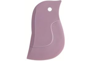 Penguin Shaped Silicone Kitchen Scraper Pink Flexible Non Electric Cleaning Tool Ideal for Grease & Baking Cleanup Safe Stain