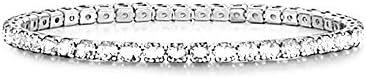 Ladies rhinestone bracelet with Swarovski rhinestones, silver jewellery, flower bracelets with silver bracelets, crystal accessories for women