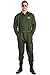 Tipsy Elves Men's Pilot Costume - Green Military Flight Halloween Jumpsuit Size Large