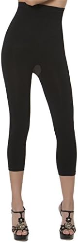 Aha Moment by n-fini Women's Anti-cellulite High Rise Shapewear Capri Black M/L