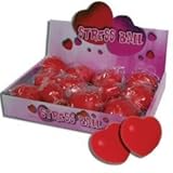 Heart Shaped Stress Balls-12 Pack