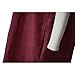 AOBBYBBS Soft Cotton Linen Apron Solid Color Halter Cross Bandage Aprons Japan Japanese Style X Shape Kitchen Cooking Clothes Gift for Women Chef Housewarming (Dark Red)