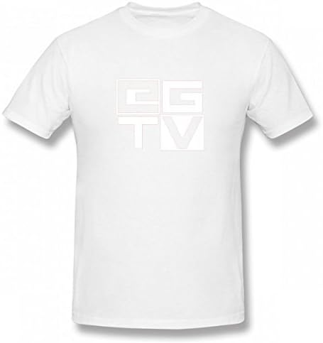 XCNCSL EthanGamerTV Logo Tshirt Printed Cotton T-Shirts Tops Logo Man Tee White