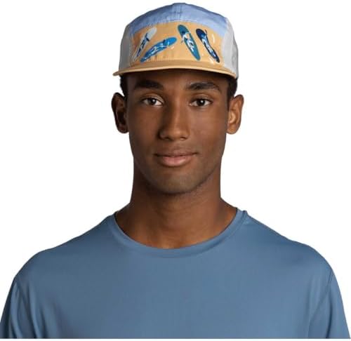 ®| Gorra 5 Panel Go Flexible, UPF50, Ajustable, Sostenible, Ligera, Correr, Materiales reciclados, Comoda L/XL Azul