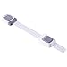 Adjustable Child Safety Strap Locks for Fridge, Furniture, Appliances, and More - Cabinets, Doors, Drawers, Oven, Toilet Seats etc. 3M Adhesive Plus Extra Pads, 6 Latches Set (grey)