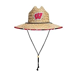 Wisconsin Badgers NCAA Floral Straw Hat
