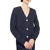 Vince Womens Lace Stitch Cardigan