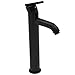 VIGO Seville 13'' H Single Handle Single-Hole Bathroom Vessel Faucet in Matte Black-VG03009MB