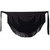 Women's Ballroom Latin Tango Dance Dress - Apron Tassel Skirt for Practice & Performance