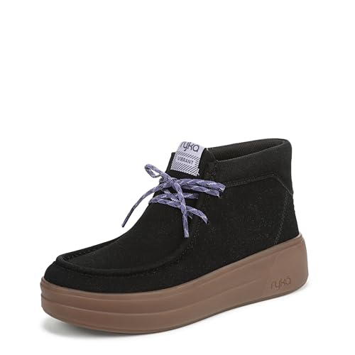 Ryka Women's Vibrant Lace-Up Short Boots Black 6.5 W at Amazon