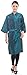 PERFEHAIR Salon Client Gown Robes Cape, Hair Salon Smock for Clients- Kimono Style-(Blue)