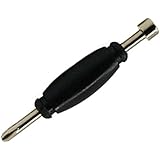Teak Tuning Standard Fingerboard Tool, Screwdriver and Nut Driver, Black Colorway, Pack of 1