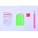 13 Pcs Christmas DIY Keychains Diamond Painting Kits for Kids,Full Painting Round Drill Mosaic Making Decorative Kits DIY Paint with Diamonds Arts Crafts