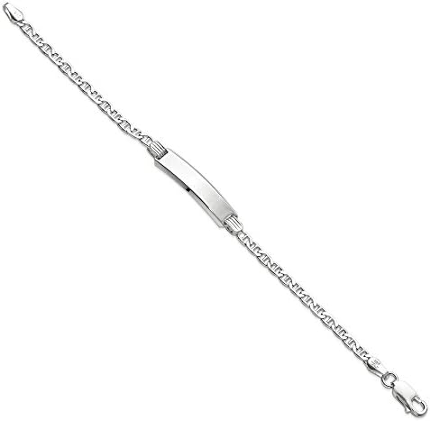 Sterling Silver Children's ID Bracelet,6