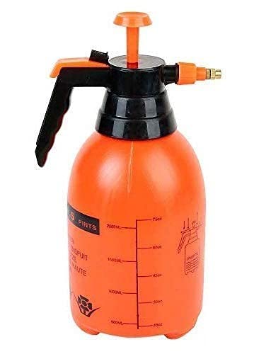 DISTREL 1 Pc Garden Pump Pressure Sprayer, Lawn Sprinkler, Water Mister, Spray Bottle for Herbicides, Pesticides, Fertilizers, Plants Flowers 2 Liter Capacity (Random Color)