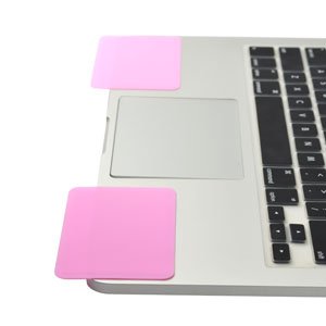 Cosmos Silicone Palm Wrist Rest Pads Set for Apple Macbook Pro/Air universal laptop computer (Pink)